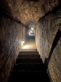 Festung Rosenberg - unterirdischer Gang - 80 Stufen